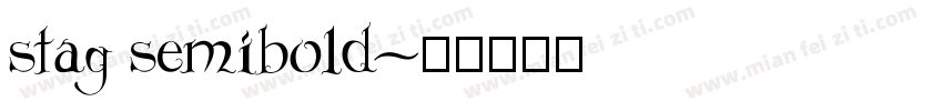 stag semibold字体转换